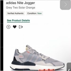 Adidas Nite Jogger “different shades of grey” Size 10.5 Men